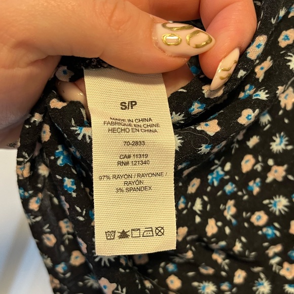 Cropped floral blouse tank - Picture 5 of 5